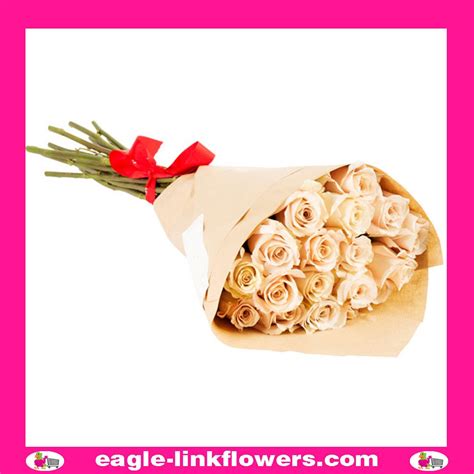 Cream Roses Bouquet Monofloral Bouquets Eagle Link Flowers