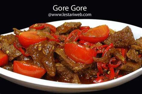 Resep gore gore sangat khas, karena makanan ini berbahan dasar daging sapi dan dipadukan dengan ubi jalar. Kumpulan Resep Asli Indonesia | Gore Gore | Resep ...