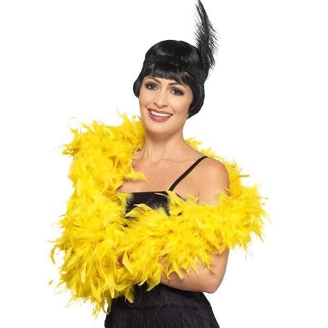 Feather Boa 2m Yellow Costume Accessories Halloween Costume Accessories Flapper Costume