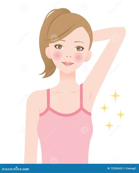 Underarm Hair Removal Stock Vector Illustration Of Body 72355625