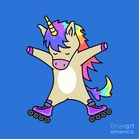 My Inline Skate Unicorn Digital Art By Blondia Bert