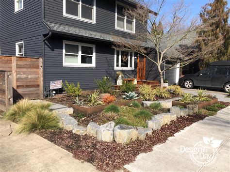 Drought Tolerant Landscape Design For Small Portland Front Yard