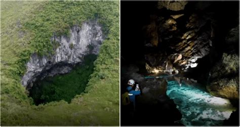 Beautiful Cave Hall Discovered In Massive Sinkhole In China