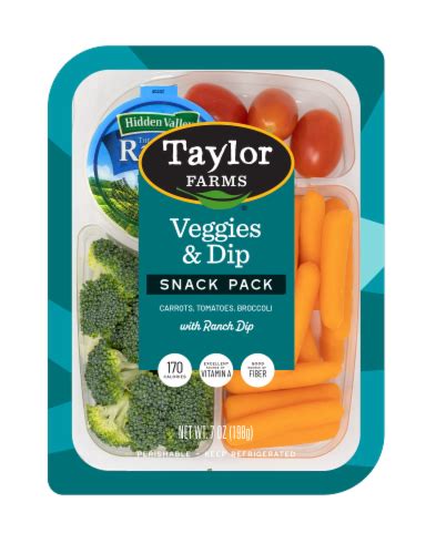 Taylor Farms Veggies And Dip Snack Pack 7 Oz Fred Meyer