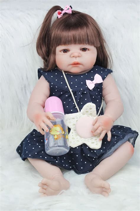 Buy 55cm Full Body Silicone Reborn Girl Baby Doll Toys