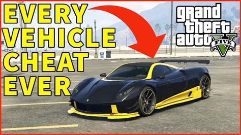 Gta 5 Cheat Codes Every Vehicle Cheat Ever Pc Youtube