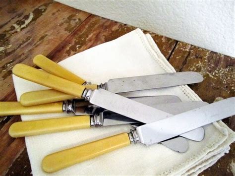 6 Bakelite Sheffield Butter Knives By Rustmagnet On Etsy