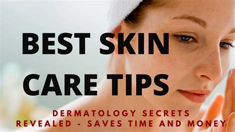 Skin Care Tips By Dermatologist Youtube