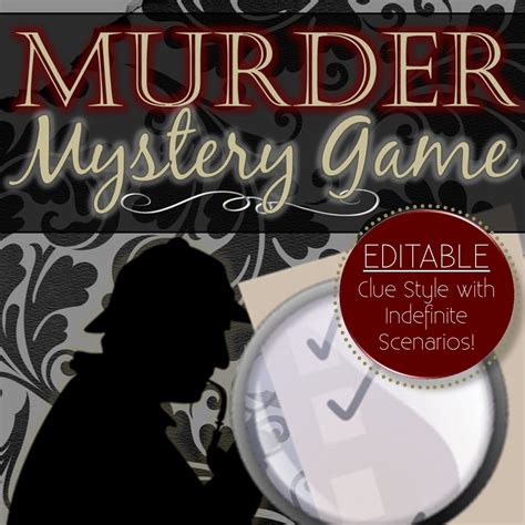 Murder Mystery Party Game Free 5 To 10 Players Can Play Printable