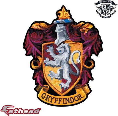 Harry Potter Vinyl Wall Decal Design Decor Gryffindor House Hogwarts Crest