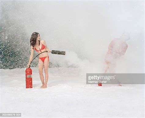 Fire Extinguisher Spraying Photos And Premium High Res Pictures Getty Images