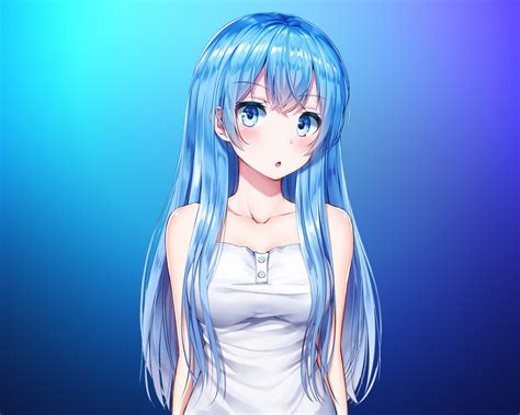 1280x1024 Anime Girl Aqua Blue 4k 1280x1024 Resolution Hd 4k Wallpapers