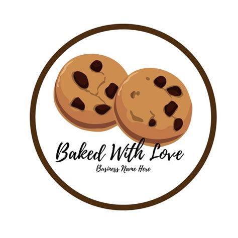 24 Baked With Love Stickers Etsy
