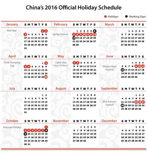 China Announces 2016 Official Holiday Schedule China Briefing News
