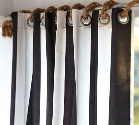 For grommet curtains, you will need to take into account the placement of the grommet. Image result for use rope instead of curtain rings in 2020 ...