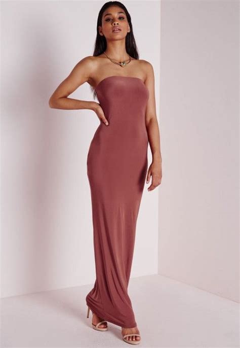Missguided Slinky Tube Dress Dark Pink €3500 Tube Dress Dresses Strapless Cocktail Dresses