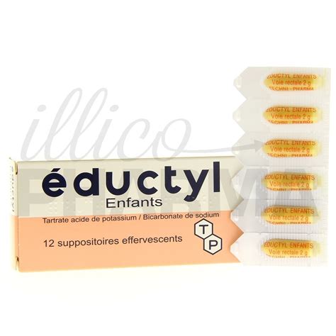 Eductyl Suppositoire Enfant X12 Constipation E Pharmacie Illicopharma