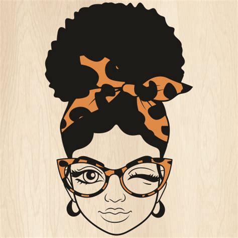 Woman In Messy Bun Bundle Svg Afro Hair Svg Black Girl Magic Etsy Hot Sex Picture
