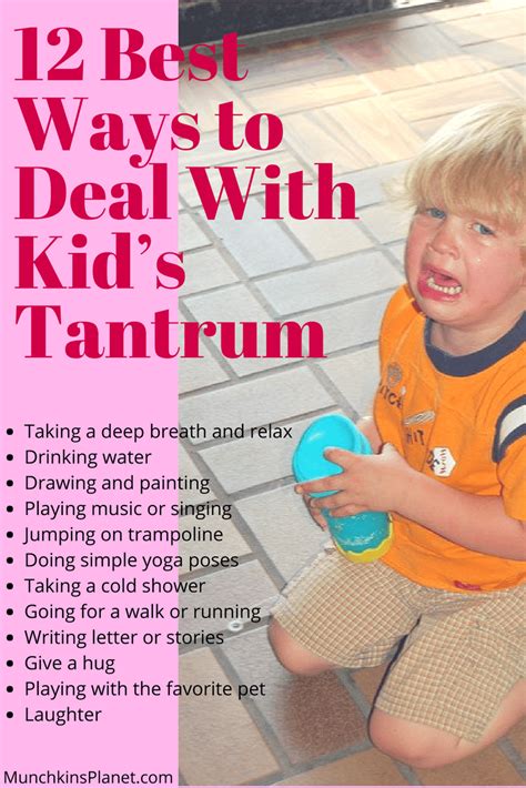 12 Best Ways To Deal With Kids Tantrum Munchkins Planet