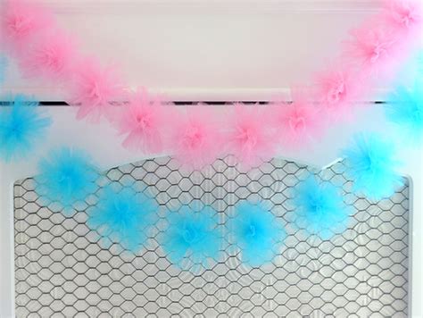 Turquoise And Medium Pink Tulle Pom Party Garlands From Sh Flickr