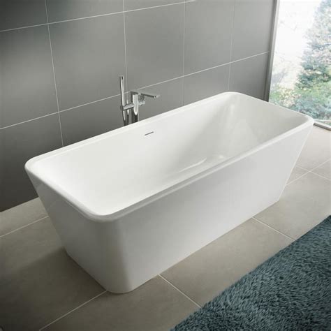 Ideal standard aqua sechseck badewanne k621601 power trade shop Ideal Standard Tonic II Freistehende-Körperform-Badewanne ...