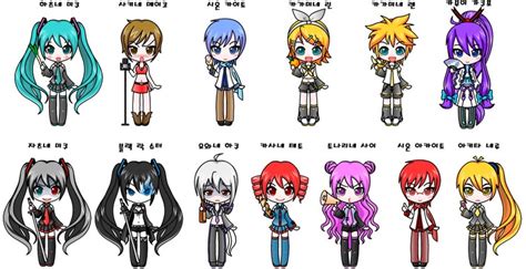 all vocaloids characters and names