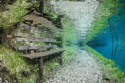 Grüner See In Styria Austria In Winter This Lake Is 2 Meters Deep
