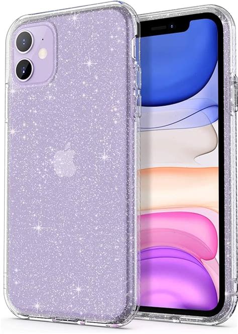 Ulak For Iphone 11 Case Glitter Clear Case Sparkly Soft Tpu Bumper