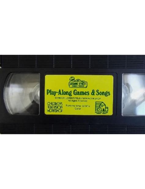 Vhskids Sesame Street Play Along Games And Songs Video Vhs 1986 D And J
