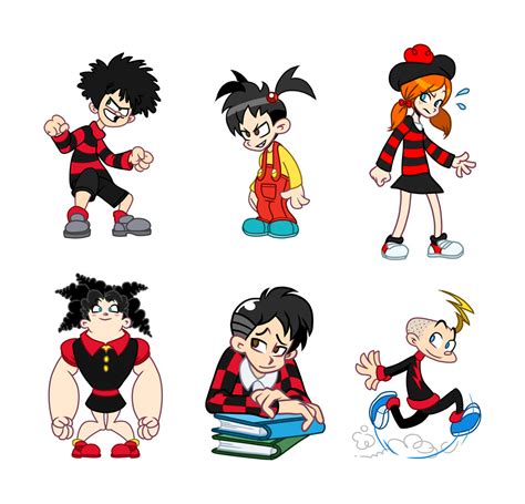A Medley Of Beano Characters By Louistrations On Deviantart