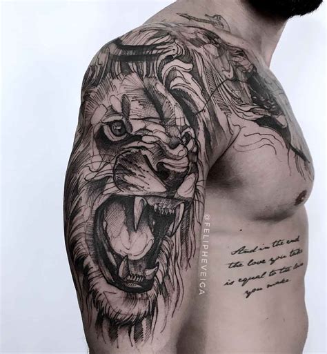 Lion Tattoos On Shoulder Best Tattoo Ideas Gallery
