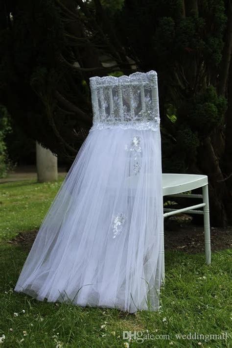Want to cover your ugly chairs? 2017 2016 Lace Tulle Flower Chair Sash For Weddings ...