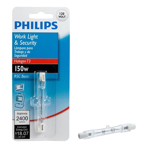 Plus you get £50 if you refer a friend. Philips 150-Watt T3 Halogen 120-Volt Work and Security ...