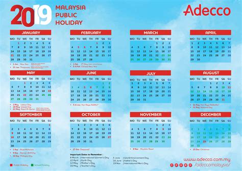 Comprehensive list of national public holidays that are celebrated in malaysia during 2020 with dates and information on the origin and meaning of holidays. Selangor Public Holiday June 2019 - Rasmi su2