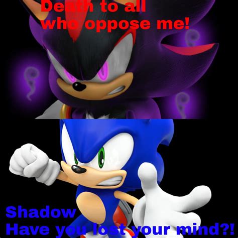 Sonic Vs Hypnotized Shadow By Cometfirepower On Deviantart