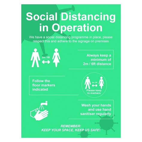 Social Distancing In Operation Guidance Poster Rsis