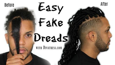 Black men haircuts are typically known for the different hair textures and sometimes the color too. Divatress.com Easy fake Dreads - YouTube