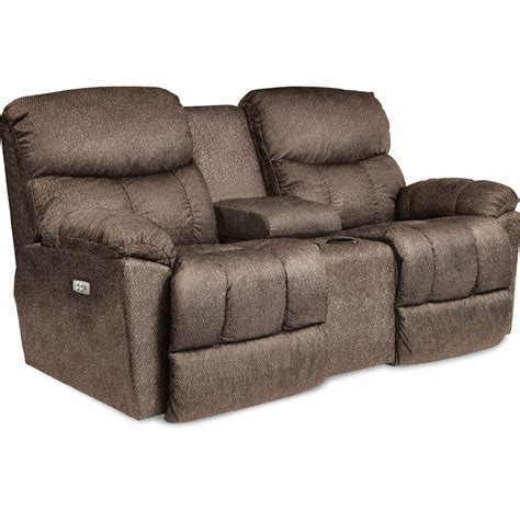 La Z Boy Morrison Casual Reclining Loveseat With Cupholder Storage