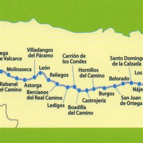 Camino Frances Map Camino De Santiago Forum
