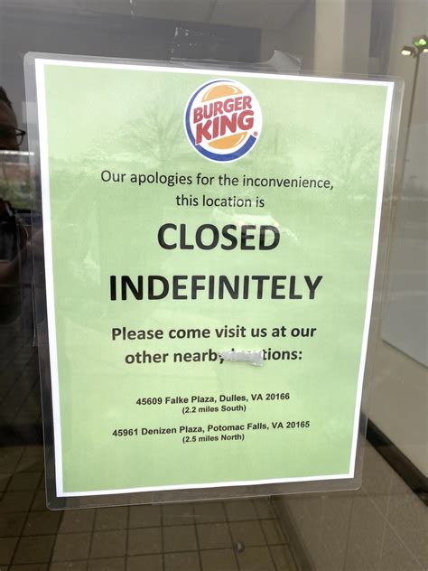 Burger King closes, search is on for new tenant - The Burn