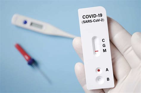 Positive Test Result By Using Rapid Test For Covid Quick Fast Antibody Point Of Care Testing