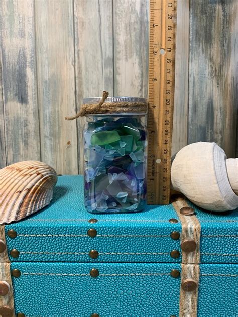 Sea Glass Jar Etsy