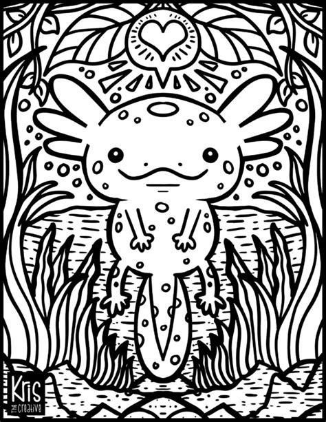 Free Axolotl Coloring Pages Red Ted Art Easy Kids Crafts In 2023