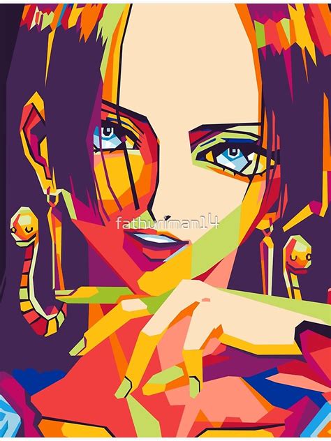 Boa Hancock One Piece On Wpap Art Poster For Sale By Fathuriman14 Redbubble
