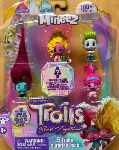 Mini Figuras Trolls Band Together Set Mineez Floyd Viva Env O Gratis