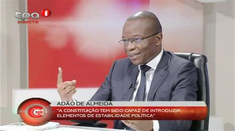 Grande Entrevista Com Adão De Almeida Ministro De Estado E Chefe Da Casa Civil Do Presidente