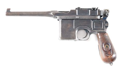 Mauser C96 Red 9 Self Loading Pistol In 9mm With Shoulder Stock