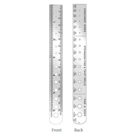 K Wire Ruler And Pin Gauge