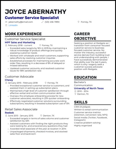 14 Customer Service Resume Examples For 2022 2023