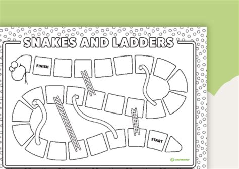 Snakes And Ladders Board Game Template Pdf Games World